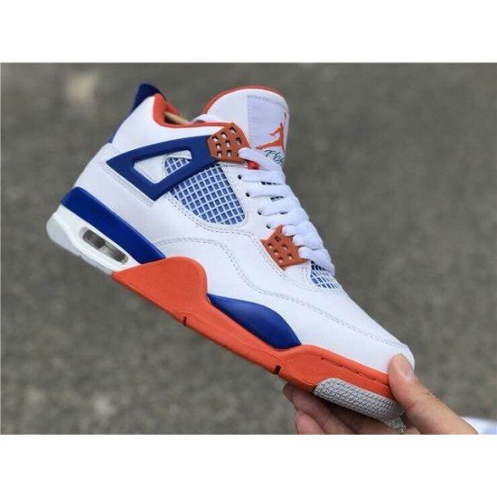 Air Jordan 4 White Blue Red-1