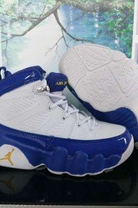 Air Jordan  IX (9) Kids Blue and white