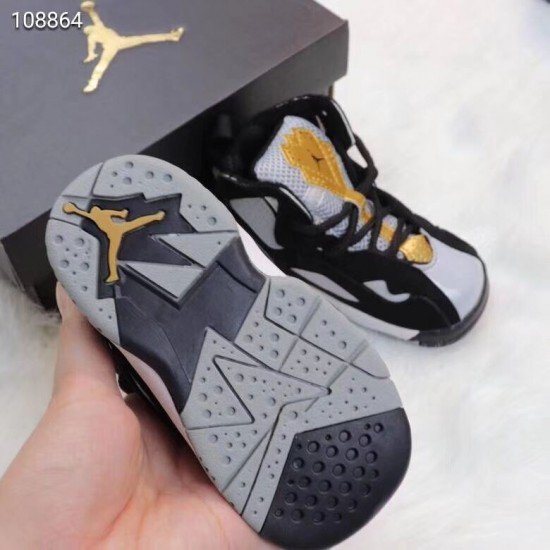 Air Jordan VII (7) top  Kids Black ash