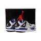 Air Jordan IV (4)  Kids White gray blue