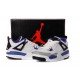 Air Jordan IV (4)  Kids White gray blue