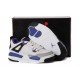 Air Jordan IV (4)  Kids White gray blue