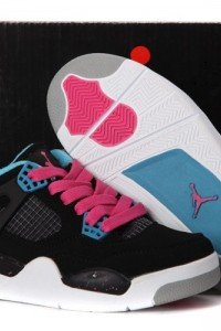 Air Jordan IV (4) Kids Black blue