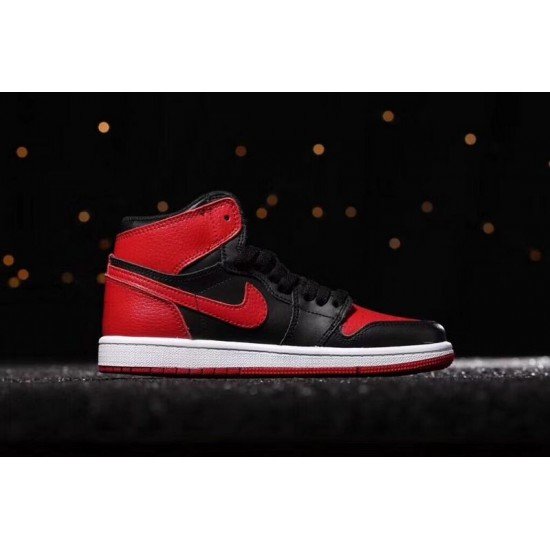 Air Jordan I (1) top Kids Red black