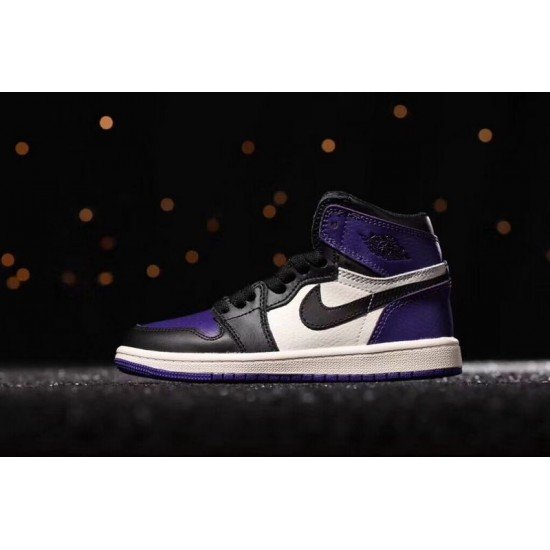 Air Jordan I (1) top Kids purple