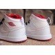 Air Jordan I (1) top  Kids White Red