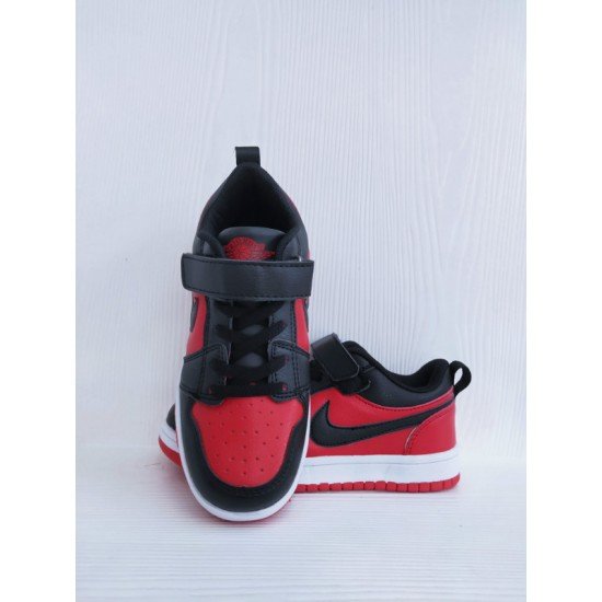 Air Jordan I (1) low Kids black red