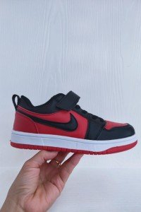 Air Jordan I (1) low Kids black red