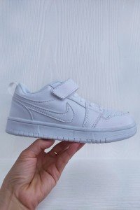 Air Jordan I (1) Kids low white