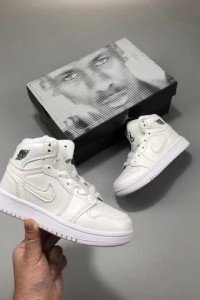 Air Jordan I (1) Kids white