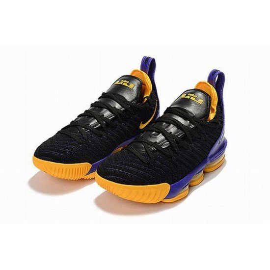 LeBron XVI (16)  Black purple yellow