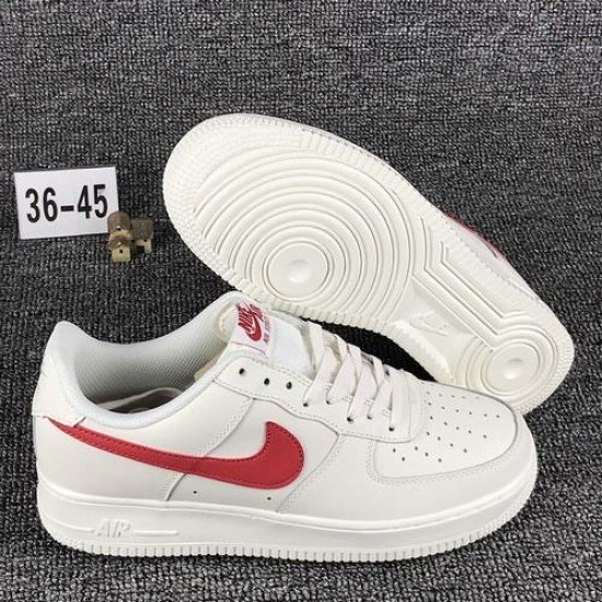 Air Force I (1) low white red