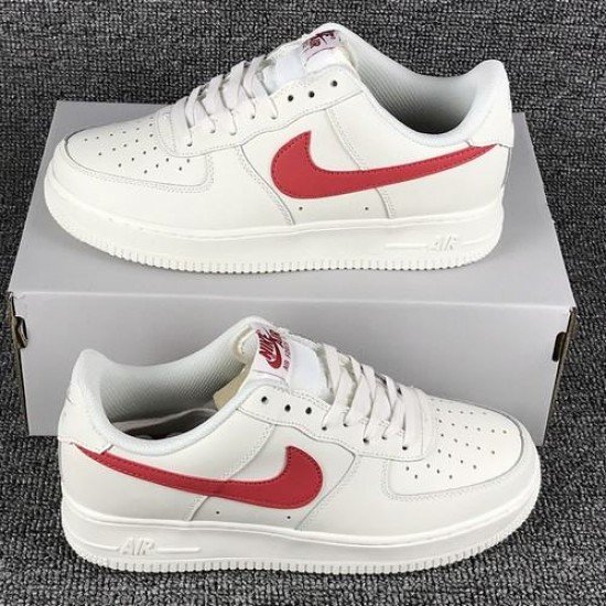 Air Force I (1) low white red