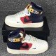 Air Force 1 high white red blue mens