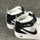 Air Force 1 Mid high Double hook black and white