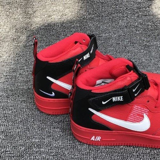 Air Force 1 high red (AF1) mens