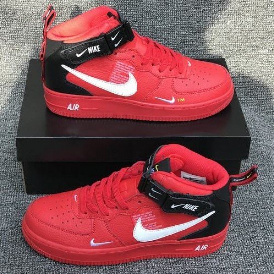 Air Force 1 high red (AF1) mens