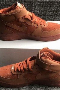 Air Force 1 Mid high Yellow brown mens