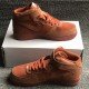 Air Force 1 Mid high Yellow brown mens