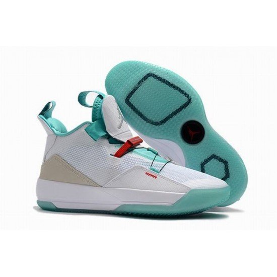 Air Jordan 33 white green mens