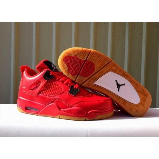 Air Jordan 4 red black mens