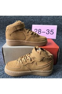 Air Force 1 high Earth yellow kids