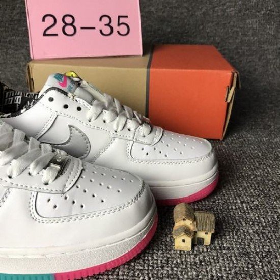 Air Force 1 low Rainbow white kids