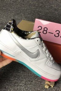 Air Force 1 low Rainbow white kids