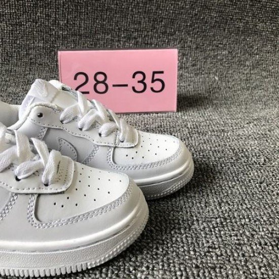 Air Force 1 low all white kids