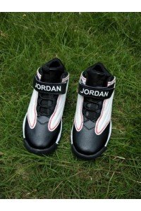 Air Jordan 13 black white red kids