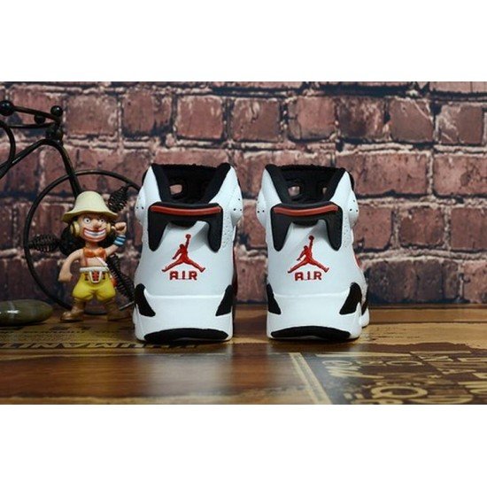 Air Jordan 6 white red black kids