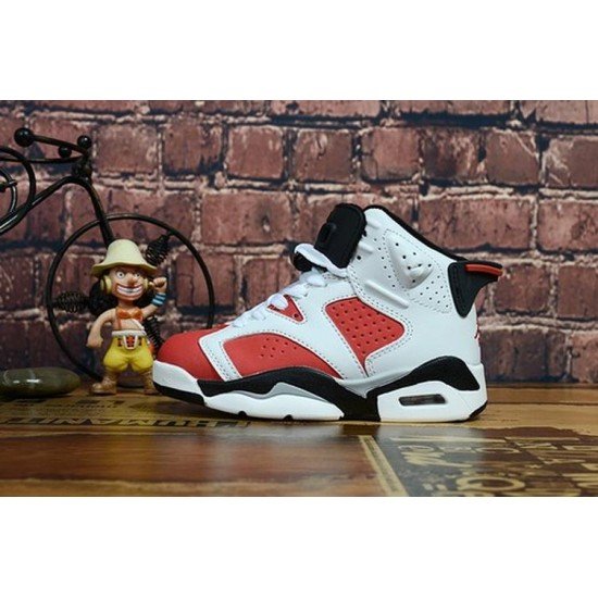 Air Jordan 6 white red black kids