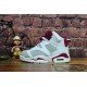 Air Jordan 6 white red kids