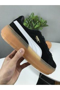 Puma black white women