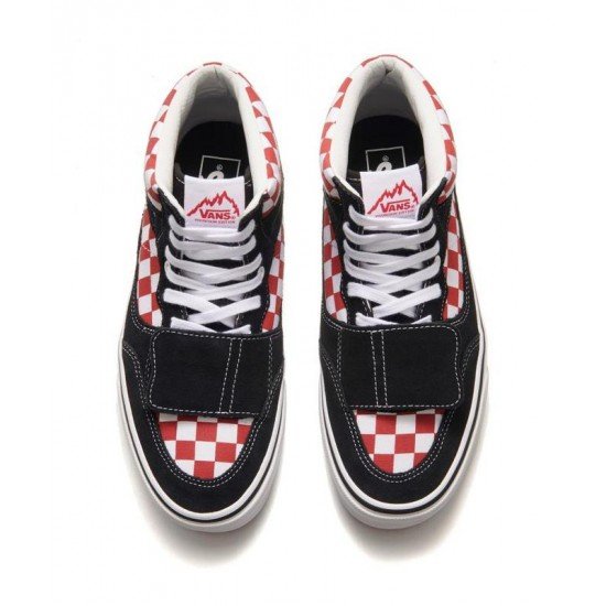 Vans hight black red white women