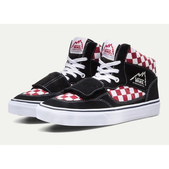 Vans hight black red white women