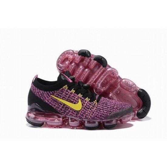 Air Vapor Max Flyknit Purple yellow black