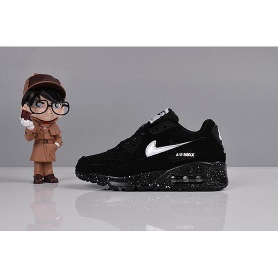 KIDS NIKE AIR MAX 90 ALL BLACK