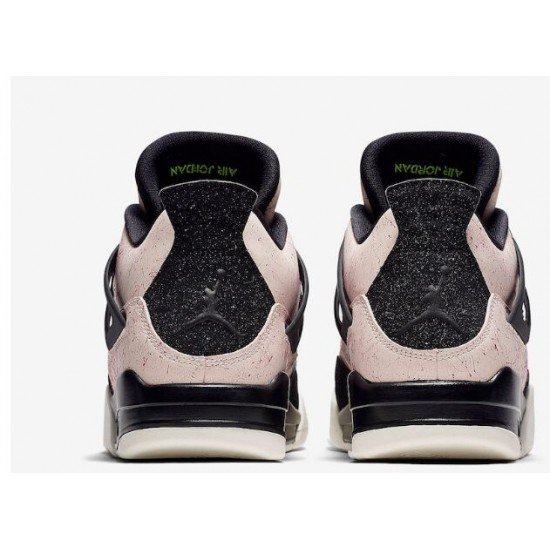 Air Jordan 4 black white pink