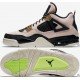 Air Jordan 4 black white pink