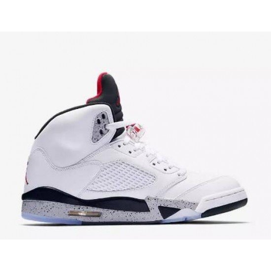 AIR JORDAN 5 RETRO WHITE CEMENT 