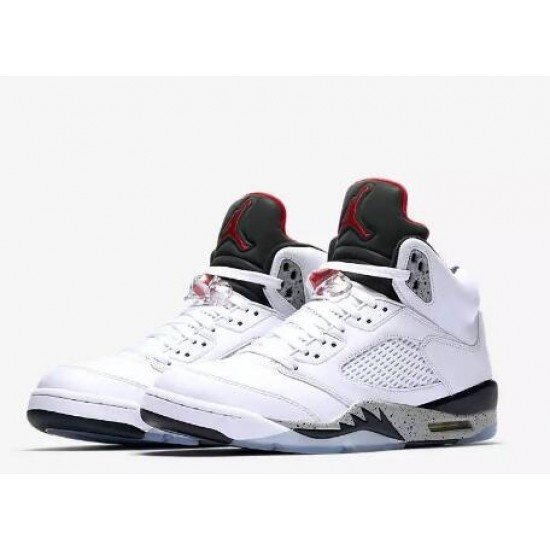 AIR JORDAN 5 RETRO WHITE CEMENT 