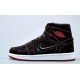 AIR JORDAN 1 MID black red matte