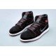 AIR JORDAN 1 MID black red matte