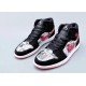 Air Jordan 1 Mid Black Red Newspaper