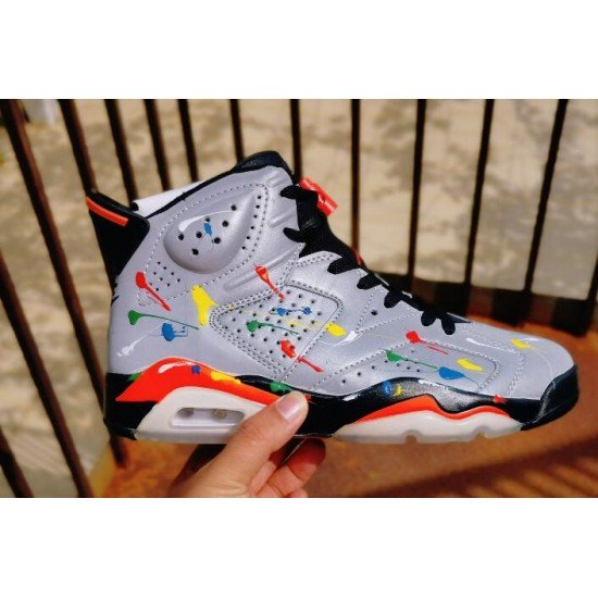 Air Jordan 6 3M colorful splash ink