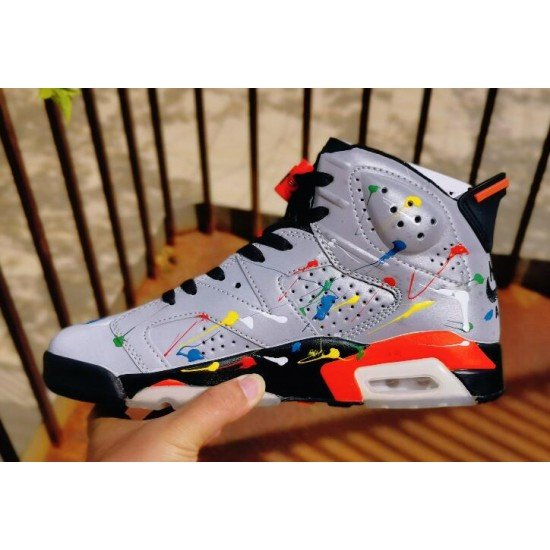 Air Jordan 6 3M colorful splash ink