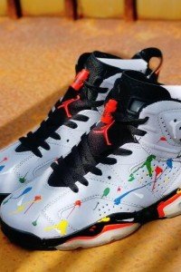 Air Jordan 6 3M colorful splash ink