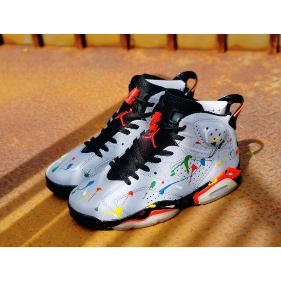 Air Jordan 6 3M colorful splash ink