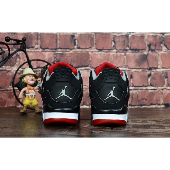 Air jordan 4 real cushion black red